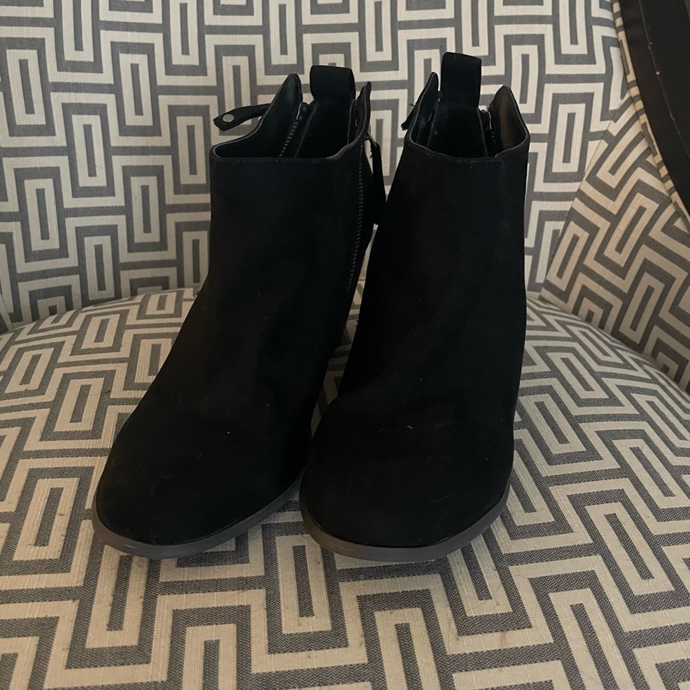 Torrid Black Double Zip Heeled Bootie